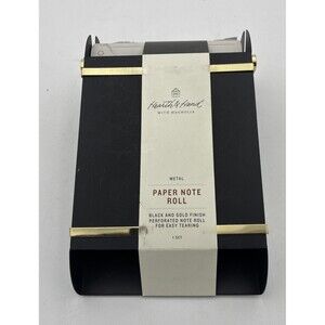 -= Hearth & Hand Magnolia Paper Note Roll Black Gold Finish Perforated Easy Tear